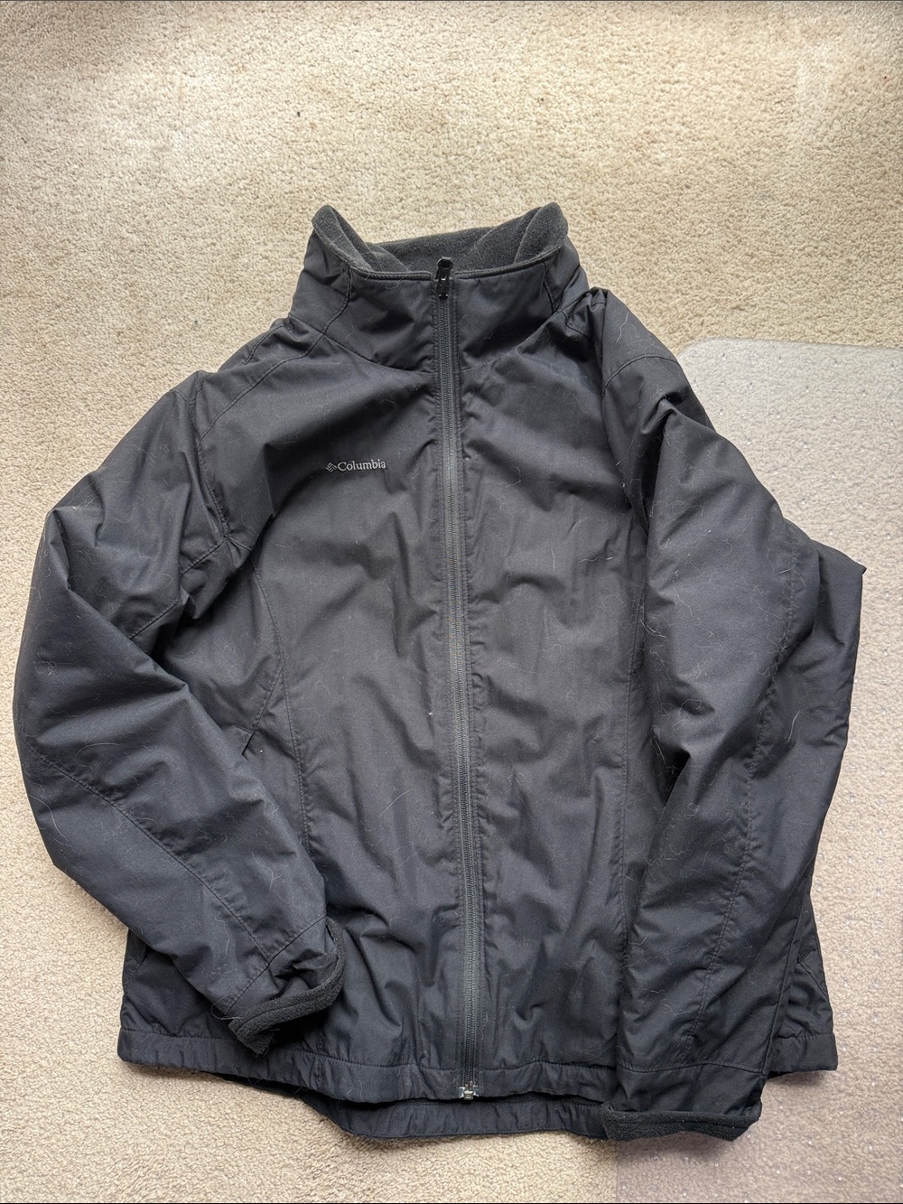 Columbia Black Full-Zip Outdoor Jacket XL